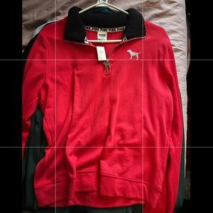 Brand new sweater with half zip never worn
